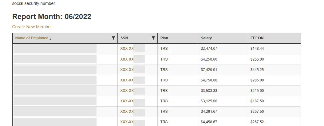 Screenshot of Turnaround Report Step 2