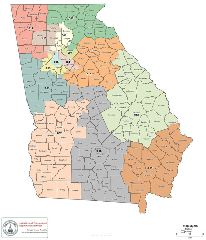 Georgia U.S. House Districts